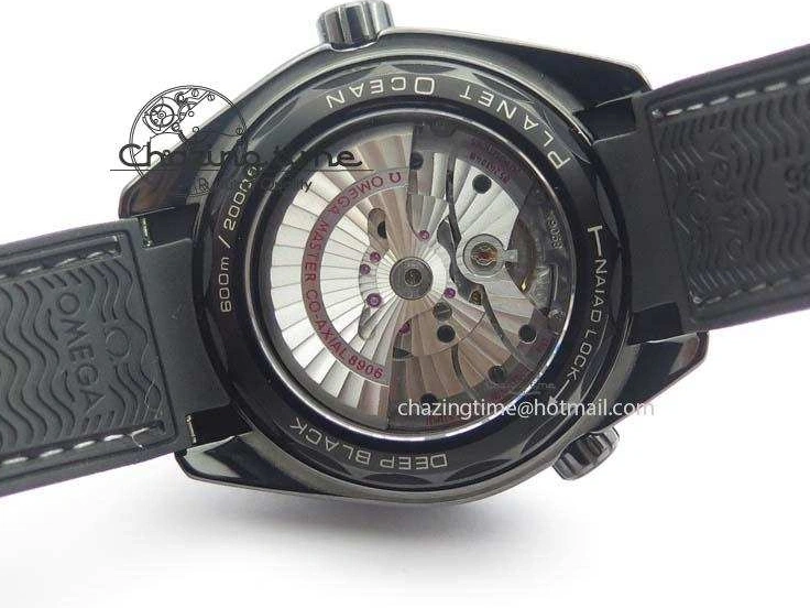 0502 Planet Ocean 45mm Real Ceramic BP-Maker Best Edition Black Dial On Nylon Rubber Strap A TopPick 8185